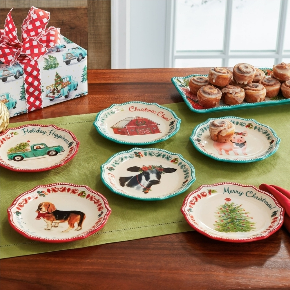 Pioneer Woman novelty appetizer plates (set of 6)